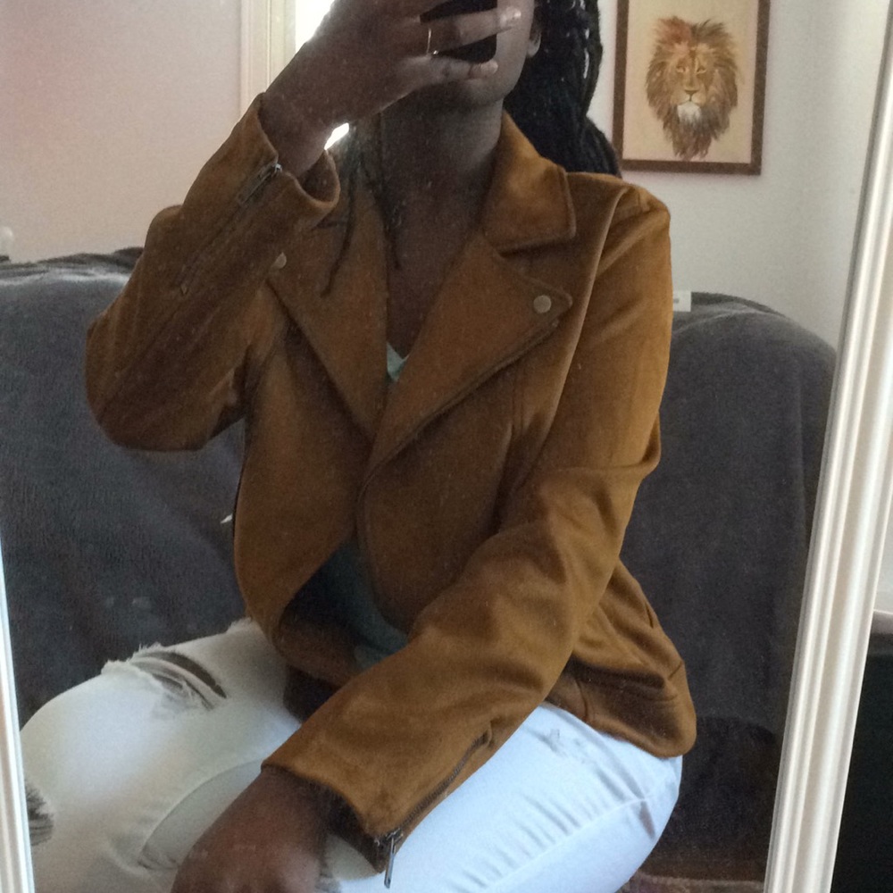 Suede Moto Jacket